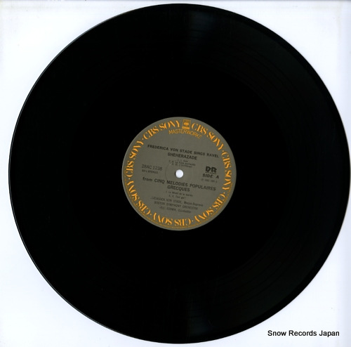STADE, FREDERICA VON frederica von stade sings ravel 28AC1238