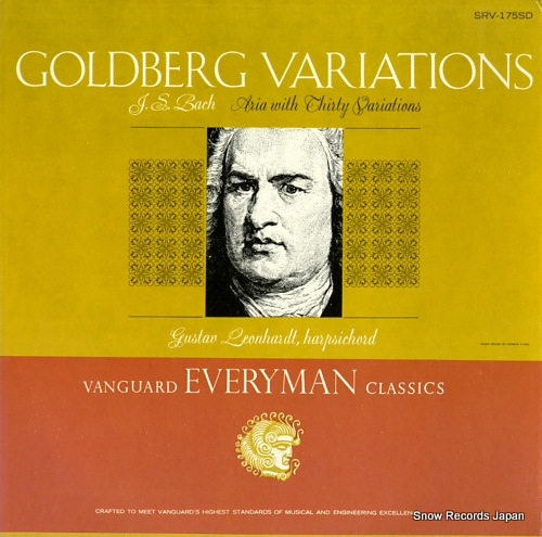 LEONHARDT, GUSTAV bach; goldberg variations SRV-175SD