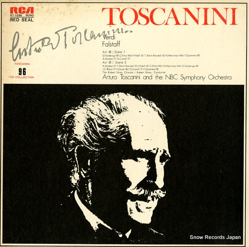 TOSCANINI, ARTURO verdi; falstaff AT-1096