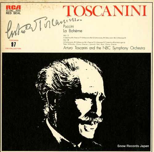 TOSCANINI, ARTURO puccini; la boheme, act i & act ii AT-1097