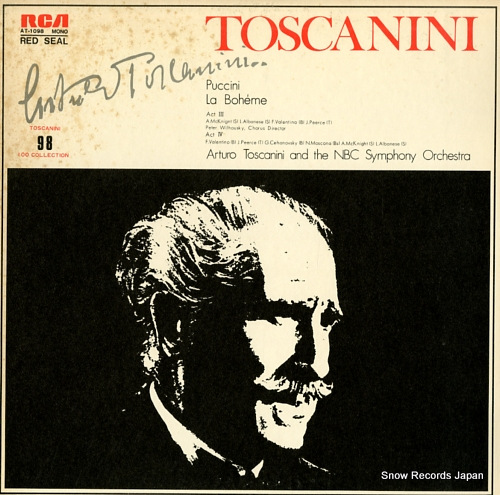 TOSCANINI, ARTURO puccini; la boheme, act iii & act iv AT-1098