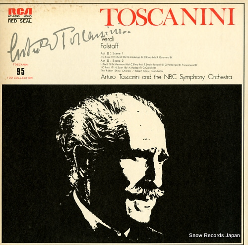TOSCANINI, ARTURO verdi; 