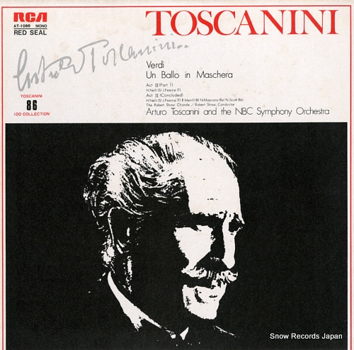 TOSCANINI, ARTURO verdi; 