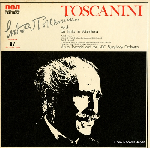TOSCANINI, ARTURO verdi; 