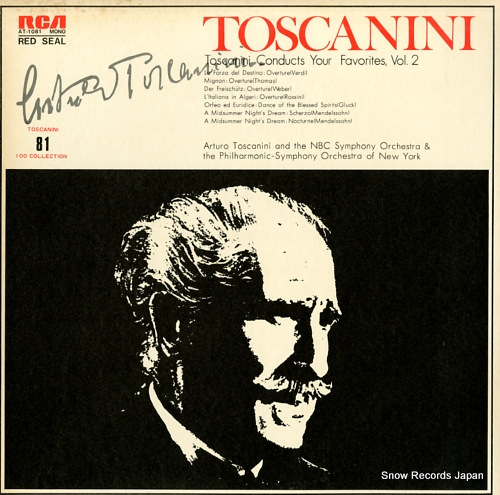 TOSCANINI, ARTURO toscanini conducts your favorites, vol.2 AT-1081