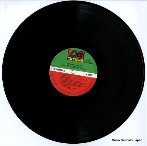MCRAE, CARMEN live at century plaza P-10062A