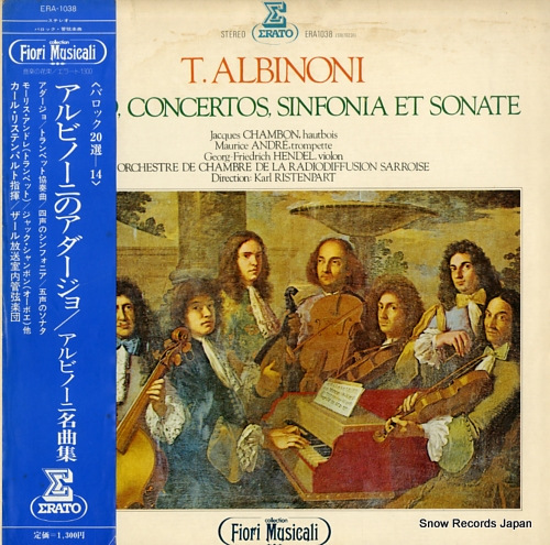 RISTENPART, KARL albinoni; adagio, concertos, sinfonia et sonate ERA-1038