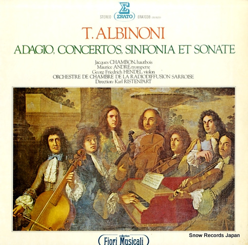 RISTENPART, KARL albinoni; adagio, concertos, sinfonia et sonate ERA-1038