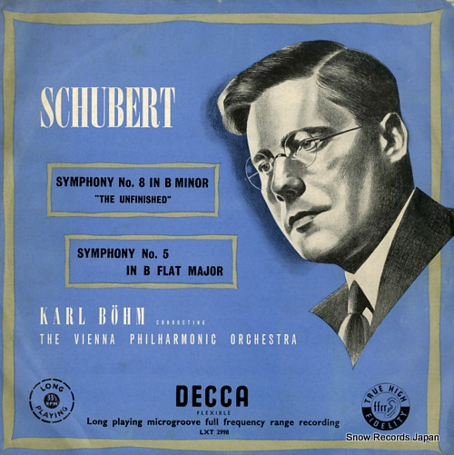 BOHM, KARL schubert; symphony no.8 in b minor 