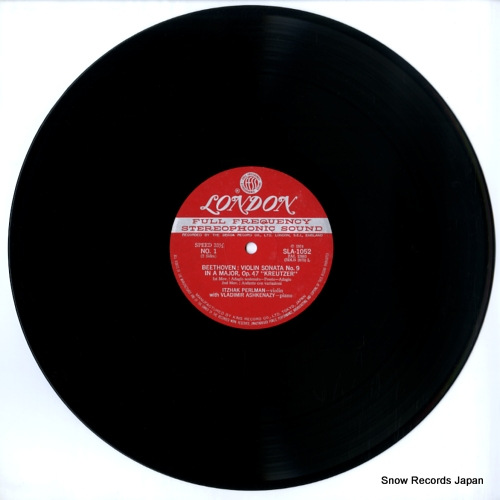 PERLMAN, ITZHAK / VLADIMIR ASHKENAZY beethoven; sonata for violin and piano no.9 in a major, op.47 