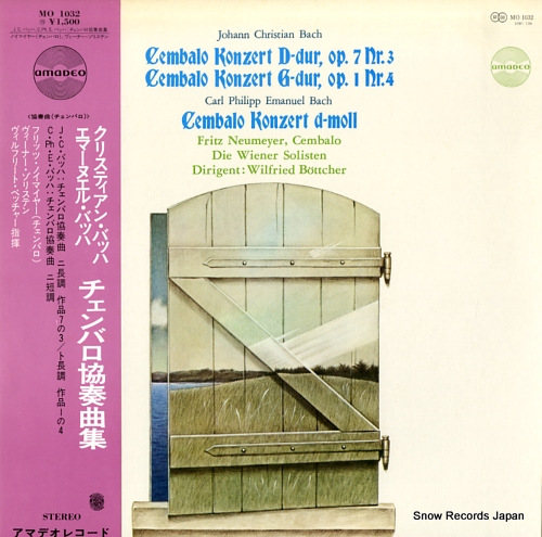 NEUMEYER, FRITZ christian bach & emanuel bach; cembalo konzertos MO1032
