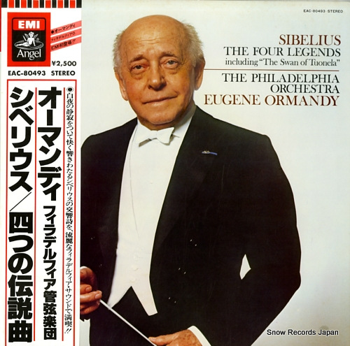 ORMANDY, EUGENE sibelius; the four legends including 