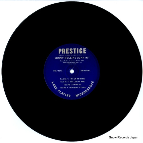 ˡ sonny rollins quartet PRLP137