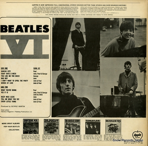 BEATLES, THE beatles vi AP-80035