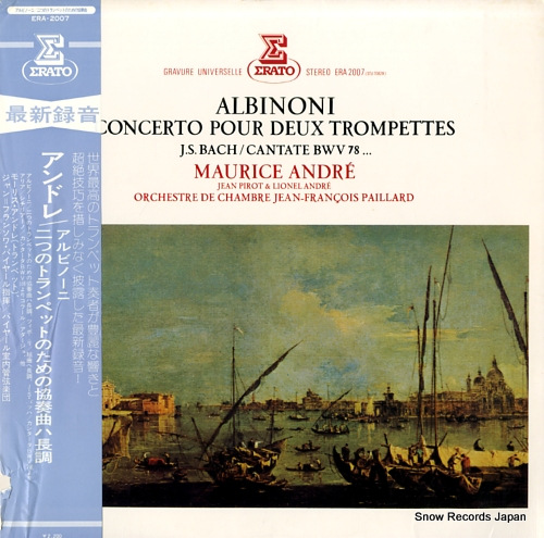 ANDRE, MAURICE albinoni; concerto pour deux trompettes ERA2007