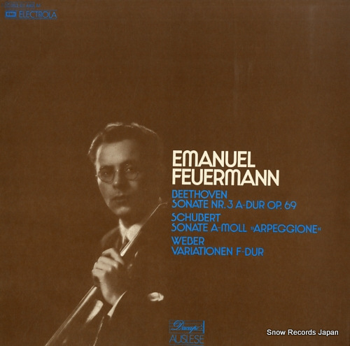 FEUERMANN, EMANUEL beethoven; sonate nr.3 a-dur op.69 1C053-01440