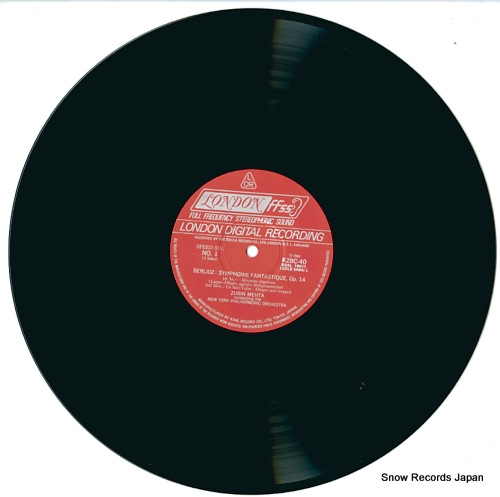 MEHTA, ZUBIN berlioz; symphonie fantastizue K28C-40 - disc