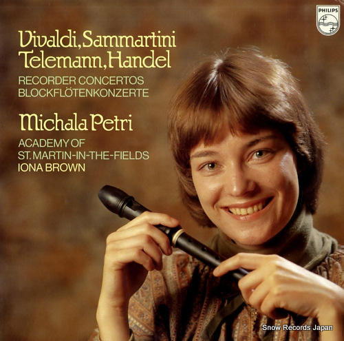 PETRI, MICHALA recorder concertos 25PC-84 - front cover