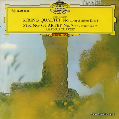 QUARTET, AMADEUS schubert; string quartet no.13 in a minor d.804 SLGM-1395