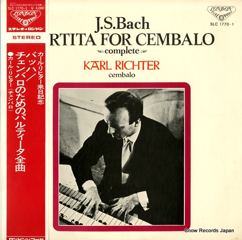 RICHTER, KARL bach; partita for cembalo complete SLC1770-1
