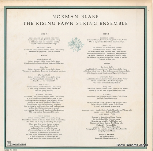BLAKE, NORMAN the rising fawn string ensemble PA-6350