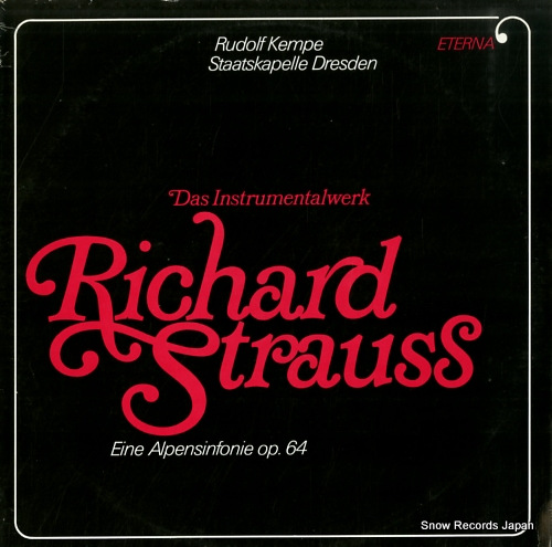 KEMPE, RUDOLF strauss; eine alpensinfonie op.64 826440