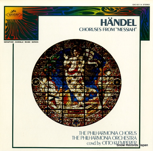 KLEMPERER, OTTO handel; choruses from 