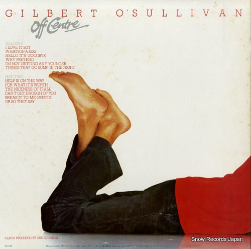 O'SULLIVAN, GILBERT off centre 27.3P-260