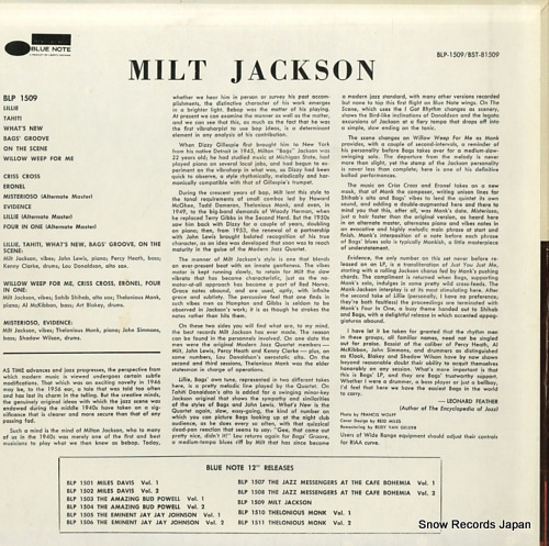 JACKSON, MILT milt jackson BST81509