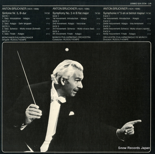 KEMPE, RUDOLF bruckner; sinfonie nr.5 b-dur ULX-3234-5-B
