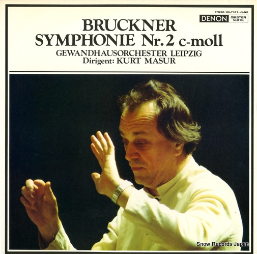 MASUR, KURT bruckner; symphony nr.2 c-moll OB-7352-3-ND
