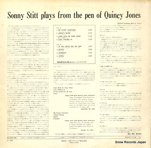 STITT, SONNY sonny stitt plays from the pen of quincy jones SL-5047-RO